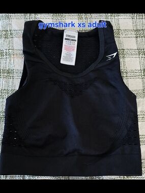 Gymshark Black Seamless Racerback Sports Bra